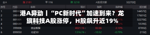 港A异动丨“PC新时代”加速到来？龙旗科技A股涨停，H股飙升近19%-第3张图片