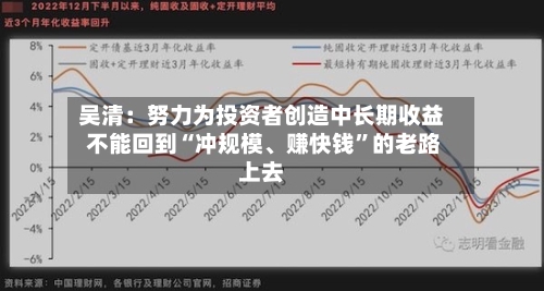 吴清：努力为投资者创造中长期收益 不能回到“冲规模、赚快钱”的老路上去-第2张图片